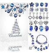 MJartoria Blue Jewelry Advent Calendar 2021 for Girls-Blue Jewelry Christmas Countdown-Inclued Bl...
