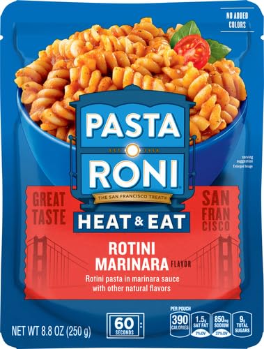 PASTA RONI HEAT & EAT PENNE MARINARA, 8.8 OZ