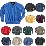 Men's Fully Lined V-Neck Golf and Wind Shirt - Many Colors Available