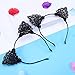 ETEREAUTY Headbands Lace Cat Ear Christmas Hairbands Hair Accessories for Women Girls Gift 2 Pieces