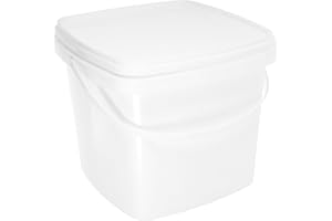 ERINGOGO 5 Gallon Food Grade Bucket with Lid Portable Plastic Water Container for Kitchen and Farm Use