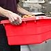 UltraSource Food Approved Bus Totes, Red