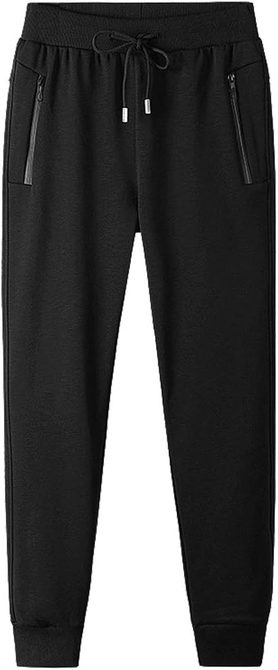 Men's Training Pants Men Jogging Bottoms Gym Sports Trousers for Men Joggers Zip Pockets Cotton