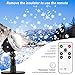 Christmas Projector Lights Outdoor LED Snowflake Christmas Lights with Remote Control, Outdoor Landscape Patio Garden Decorative Lighting for Christmas Xmas Holiday Birthday Party Stage
