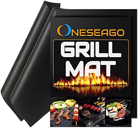 Best Quality BBQ Grill Mat Set of 2 - 100% Non stick BBQ Grill &amp; Baking Mats -FDA-Approved, PFOA Free, Durable, Reusable and Easy to Clean- Safe, Works on Gas, Charcoal, Electric Grills