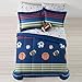 MVP Sports Boys Baseball, Basketball, Football Twin Comforter Set (5 Piece Bed In A Bag)