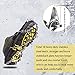 Traction Cleats Ice Snow Grips with 18 Spikes for Walking, Jogging, Climbing and Hiking (Black,XL(New))