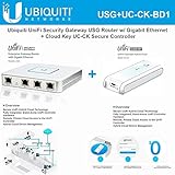 Ubiquiti USG Unifi Security Gateway (1 Item) Bundle with Ubiquiti UC-CK Unifi Cloud Key - Remote Control Device (1 Item)