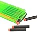 Bullet Clips, Yamix 4 Pack 12-Darts Quick Reload Clips Magazine Clips for nerf n strike elite blasters - Transparent Green