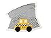 Estella Hand Knitted Organic Cotton Baby Security Blanky, Taxi, 14
