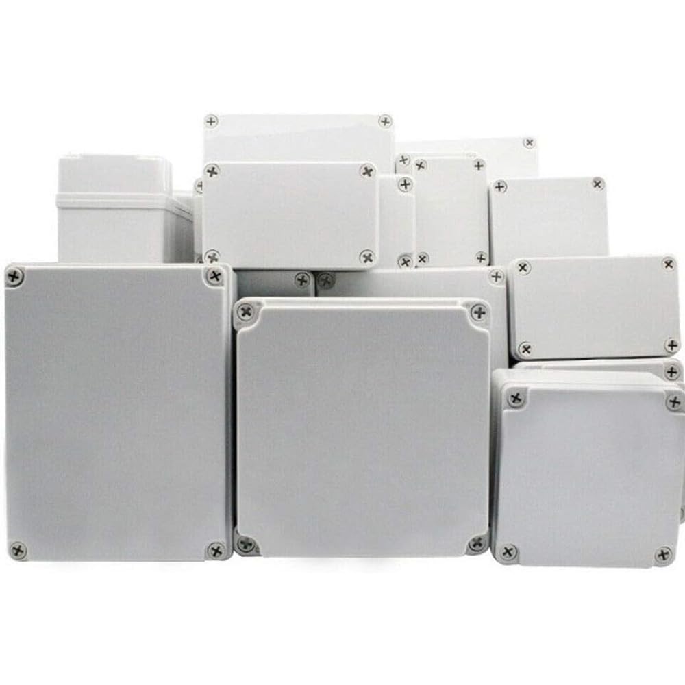 Supertool Project Box, ABS Plastic Cover IP67 Waterproof Electronic Junction Box for DIY Instrument (1 Piece - 65 x 50 x 55mm), Light Grey