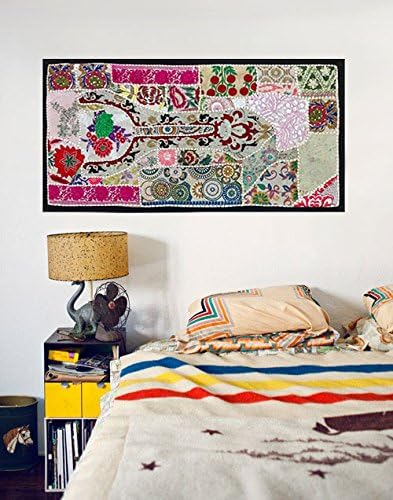Vintage Tapestry Antique Art Indian Patchwork Wall Bohemian Hanging wall art