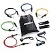Kivorich Fit Resistance Bands Set, Exercise Bands for Resistance Training, Physical Therapy, Home Workouts, Workout Bands Set with Door Anchor, Ankle Straps