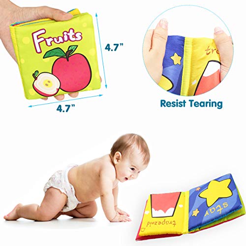 image for Aitey Soft Books for Babies, Baby First Book Nontoxic Resist Tearing, 