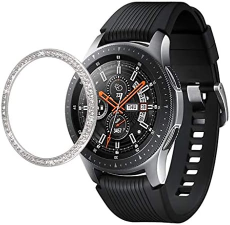 Larmly For Samsung Galaxy Watch 46MM Bezel Ring Adhesive Cover Anti Scratch Metal