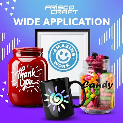 Frisco Craft Premium Tack Clear Transfer Tape for Vinyl with Paper Backing - Perfect for Self Adhesive Vinyl for Signs, Decals, Holographic & More (Original Clear, 12