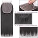 Forevery Hair Lace Closure 4x4 Straight Wave Brazilian Virgin Human Hair Extensions Three Part Lace Closure(10
