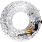 ibasenice Bike Wheel Light USB Rechargeable Decorative Bike Light with Colorful Flashing Modes Rim Lamp for Night Cycling Safety Mountain and Ebike