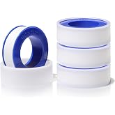 MEBMIK 4 Rolls Teflon Tape,Plumbers Tape(1/2 Inch X 520 Inches),PTFE Tape for Sealing Tape,Plumbing Tape,Sealant Tape,Thread Seal Tape for Shower Head,Water Pipe,Prevent Leakage,Thicker