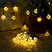 Mieres, Starry String Crystal Ball Covers, Waterproof Security Atmosphere Solar Light for Christmas, Holiday, Homes Ambiance, 30 LED, Warm White