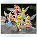 Anime Cartoon Tinkerbell Fairy PVC Action Figure Toys Girls Dolls Gift 6pcs/set by Dinglongshan