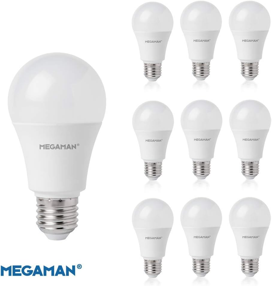 Megaman 8.8W GLS E27 ES 2800K Warm White LED Bulb 10 Piece Set, Warm White, 10 units (pack of 1) - Image 4