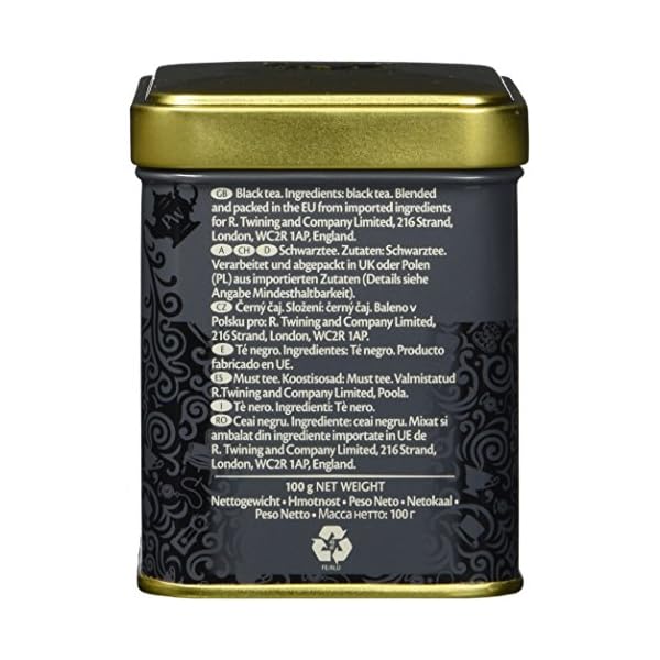 Twinings Prince of Wales Tee Sanfter Schwarztee Dose 100g, Der Tee entfaltet den fruchtigen Geschmack des Keemum-Tees… – Bild 3