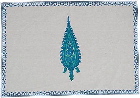 Myyra Hand Block Printed Multicolor 100% Cotton Table Placemat - Size / Colour / Pack Available