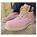 Safety Girl - Stylish Steel Toe Boots For Women | Work Boots For Women | Water Resistant Feature | Lightweight & Slip-Resistant Steel Toe Shoes For Women | Premium Nubuck Leather | Light Pink - 8W