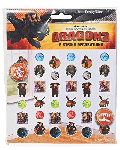 American Greetings How to Train Your Dragon Hanging Party Decorations, Party Supplies Novelty