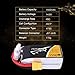 TATTU 1550mAh 14.8V 45C 4S LiPo Battery Pack with XT60 Plug for RC Boat Truck Heli Airplane UAV Drones FPV