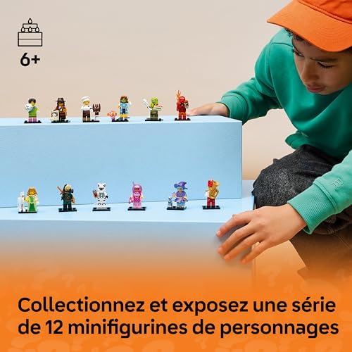 Minifigures Série 29 - Boîte Mystère avec 1 des 12 Jouets Collector - Figurines Dont Gardien de But ou Elfe Licorne - Idée de Cadeau pour Pinata pour Garçon ou Fille dès 6 Ans 71052