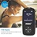 RUIZU X06 Mp3 Player with Bluetooth, Mp3 Music Player with FM Radio, 100hrs Playback, and 128GB Expandable, Black