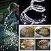 Solar String Lights Outdoor 10 Strands 200 LEDs Waterproof Twinkle Starry Lights Waterfall Vine Branch Lights for Garden Yard Home Patio Wedding Party Holiday Christmastree Decoration (White)