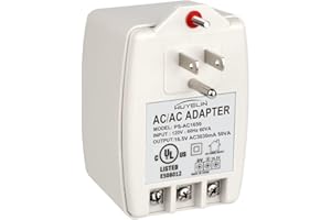 WUYELIN 16.5V 50VA Alarm Systems and Doorbell Transformer，16.5V Plug in Transformer Compatible with All of Doorbell,Home Security Systems Zone Control Panel Transformer Auto-Resetting Fuse