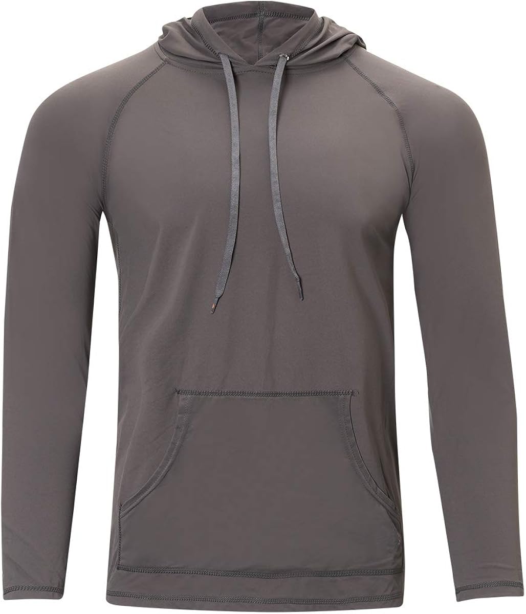 UV Skinz Men’s Pullover Hoodie, UPF 50+ Sun Protection