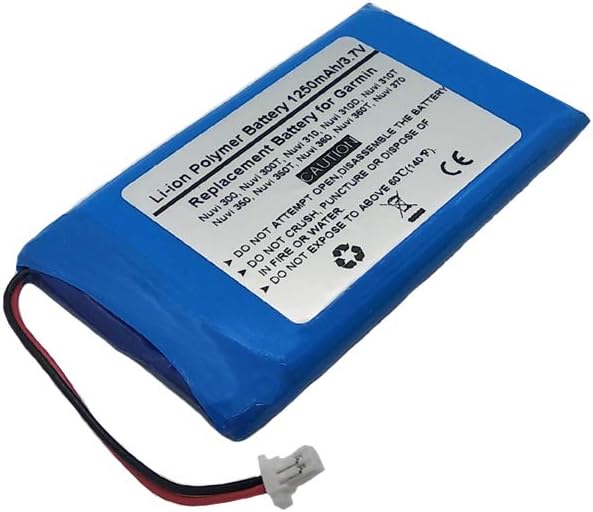 3.7V/1250mAh Replace GPS Navigator Battery for Garmin Nuvi 300, Nuvi 300T, Nuvi 310, Nuvi 310D, Nuvi 310T, Nuvi 350 - Image 3