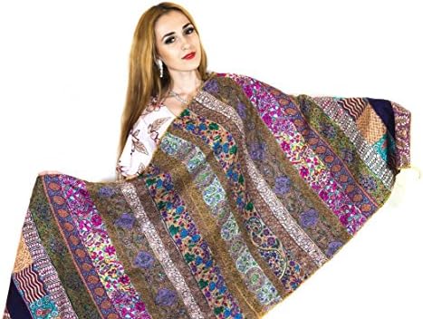 Originals Kashmir Antique Handmade Jamawar Embroidery 100% Pure Handmade Pashmina scarf Stole shawl wrap