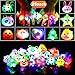 LEEHUR Led Party Favors Rings for Kids 25pcs Light Up Glow in the Dark Bling Jelly Flashing Ring for Girls Birthday Class Prizes Halloween Christmas Party Supplies Gift