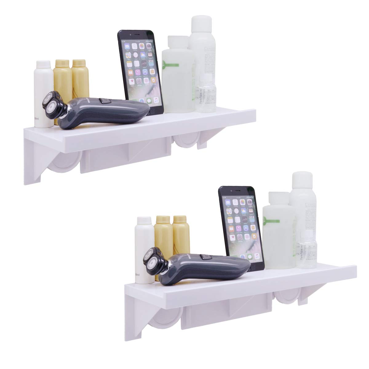 Amazon OKOMATCH Bathroom Shelf Without Drill Nail Easy 