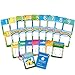 zoordo Water Painting Graffiti Book Card 26pcs Early Education Cognitive Cards Colouring Doodle Board 2 Magic Drawing Pens Games Toy for Toddlers Kids Baby – Number, Shapes and Colors