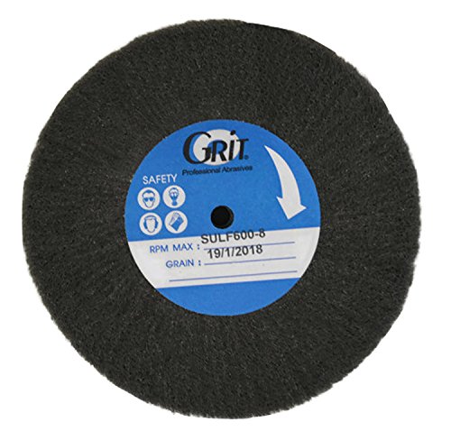 Satin Finish Buff 100 MM x 20 MM Gray Ultra-Fine Grit Jewelry Making Metal Abrasive Rotary Polisher