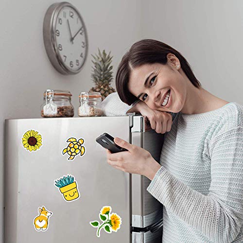 Cute Water Bottle Stickers Vinyl Waterproof Stickers for Teens Girls 50Pcs Trendy Stickers Decals Laptop Computer Notebook Graffiti Sticker