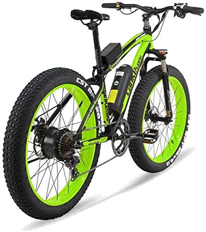 MERRYHE Electric Bike 500W 26 Inch Fat Tire Mountain Bicycle Snow Bike 48V-10AH Removable Li-battery Adult E-Bike Road Citybike Three Working Modes