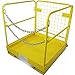 Titan Attachments Forklift Safety Cage Work Platform Collapsible Lift Basket Aerial Rails 36"x36" primary