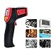 Lufei A530 Entry-Level Non-Contact Digital Infrared Thermometer Temperature Gun -26°F to 986°F (-32°C ~ 530°C) Laser Aim Support Adjustable Emissivity Indoor Outdoor Use - Black Red