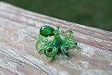 Small Glass Octopus Sculpture Art Collectible Artglass Lampwork animal Figurines Miniature Octopus Little Glass Animals Murano Gift Blown