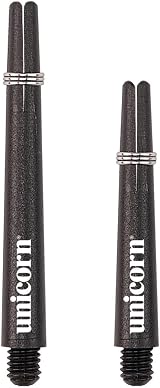 Unicorn Gripper 3 Dart Shafts Black Medium 44.2 mm 3 Stems Nylon Durable