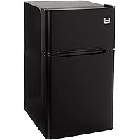 RCA RFR835-Black 3.2 Cubc Foot 2 Door Fridge and Freezer, Black