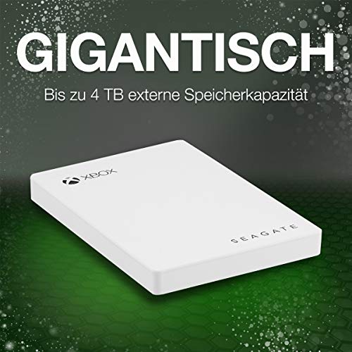 Seagate Game Drive for Xbox 4TB, Portable External Hard Drive, USB 3.0, White, designed for Xbox One, Xbox Game Pass… – Bild 3